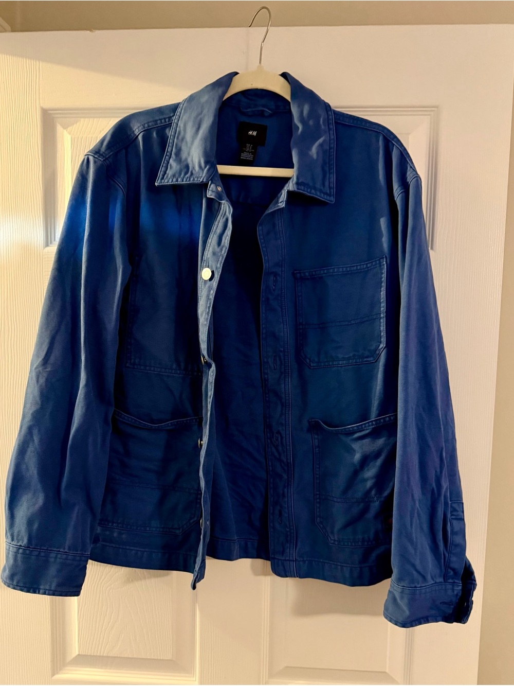 H&M Men's Deep Blue Shirt Jacket